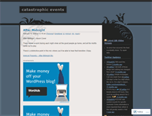 Tablet Screenshot of catastrophicevents.wordpress.com