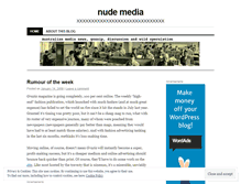 Tablet Screenshot of nudemediablog.wordpress.com