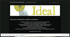 Desktop Screenshot of eventsbyideal.wordpress.com