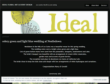 Tablet Screenshot of eventsbyideal.wordpress.com