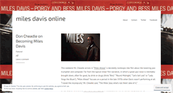 Desktop Screenshot of milesdavis.wordpress.com