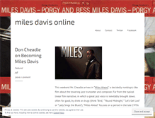 Tablet Screenshot of milesdavis.wordpress.com