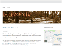 Tablet Screenshot of dorothydorothy.wordpress.com