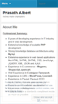 Mobile Screenshot of prasathalbert.wordpress.com