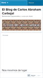 Mobile Screenshot of abrahamcarbajal.wordpress.com