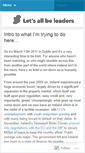 Mobile Screenshot of letsallbeleaders.wordpress.com