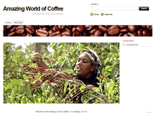 Tablet Screenshot of amazingworldofcoffee.wordpress.com