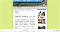 Desktop Screenshot of empresaambientalgatun.wordpress.com