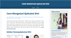 Desktop Screenshot of caramengatasiejakulasidinii.wordpress.com