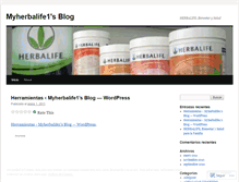 Tablet Screenshot of myherbalife1.wordpress.com