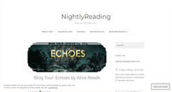 Desktop Screenshot of nightlyreading.wordpress.com