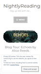 Mobile Screenshot of nightlyreading.wordpress.com