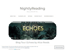 Tablet Screenshot of nightlyreading.wordpress.com