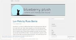 Desktop Screenshot of blueberryplush.wordpress.com