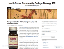 Tablet Screenshot of northshorebiology102.wordpress.com