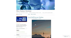 Desktop Screenshot of missdemurerestraint.wordpress.com