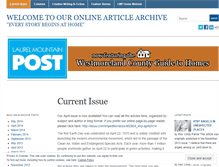 Tablet Screenshot of laurelmountainpost.wordpress.com