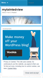 Mobile Screenshot of mytaintedview.wordpress.com