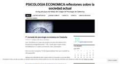 Desktop Screenshot of gtpsicologiaeconomica.wordpress.com