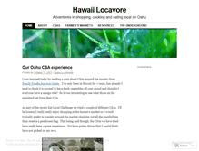 Tablet Screenshot of hawaiilocavore.wordpress.com