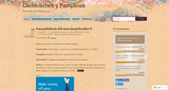 Desktop Screenshot of cachivachesypamplinas.wordpress.com