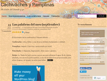 Tablet Screenshot of cachivachesypamplinas.wordpress.com