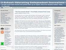 Tablet Screenshot of journalismschool.wordpress.com