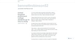 Desktop Screenshot of bennettrobinson52.wordpress.com