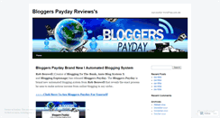 Desktop Screenshot of bloggerspaydayreviews.wordpress.com