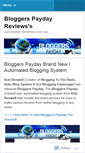 Mobile Screenshot of bloggerspaydayreviews.wordpress.com