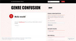 Desktop Screenshot of genreconfusion.wordpress.com