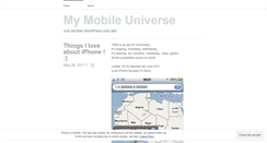 Desktop Screenshot of mymobileuniverse.wordpress.com