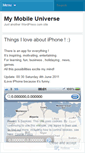 Mobile Screenshot of mymobileuniverse.wordpress.com