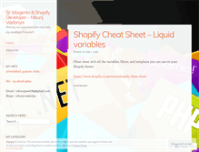 Tablet Screenshot of nikunjvadariya.wordpress.com