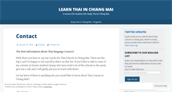 Desktop Screenshot of learnthaiinchiangmai.wordpress.com