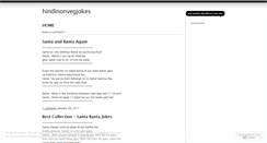 Desktop Screenshot of hindinonvegjokes.wordpress.com