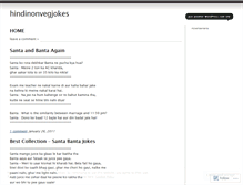 Tablet Screenshot of hindinonvegjokes.wordpress.com