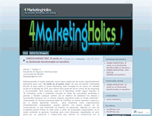 Tablet Screenshot of 4marketingholics.wordpress.com