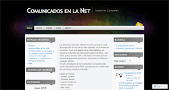 Desktop Screenshot of comunicadosenlanet.wordpress.com