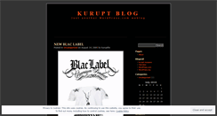 Desktop Screenshot of kuruptapparel.wordpress.com