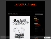 Tablet Screenshot of kuruptapparel.wordpress.com