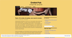 Desktop Screenshot of erotiskpuls.wordpress.com