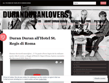 Tablet Screenshot of duranduranlovers.wordpress.com