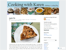 Tablet Screenshot of cookingwithkaren.wordpress.com