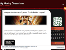 Tablet Screenshot of mygeekyobsessions.wordpress.com