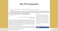Desktop Screenshot of fitcounselor.wordpress.com