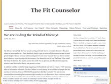 Tablet Screenshot of fitcounselor.wordpress.com