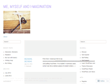 Tablet Screenshot of memyselfandimagination.wordpress.com