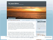 Tablet Screenshot of lagunabalcony.wordpress.com