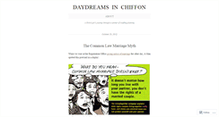 Desktop Screenshot of daydreamsinchiffon.wordpress.com